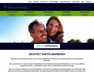 dentistsantabarbara.com screenshot