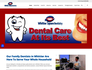 dentistsinwhittier.com screenshot
