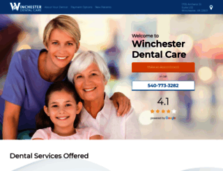 dentistsinwinchester.com screenshot