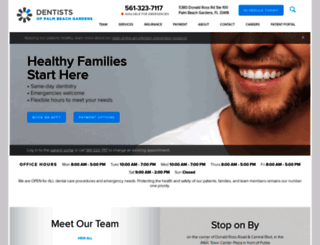 dentistsofpalmbeachgardens.com screenshot