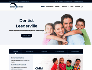 dentistsonvincent.com.au screenshot
