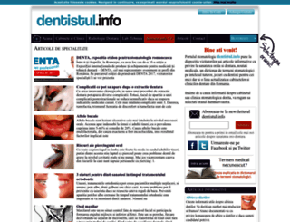 dentistul.info screenshot