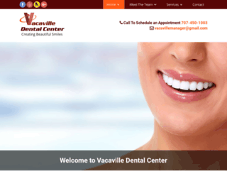 dentistvacaville.com screenshot