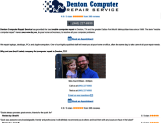 dentoncomputerrepairservice.com screenshot