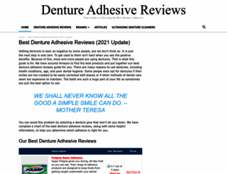 dentureadhesivereviews.com screenshot