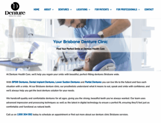 denturehealthcare.com.au screenshot