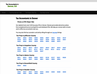 denvercoloradotax.com screenshot