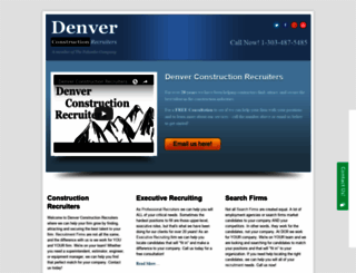 denverconstructionrecruiters.com screenshot