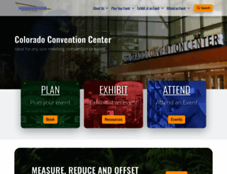 denverconvention.com screenshot