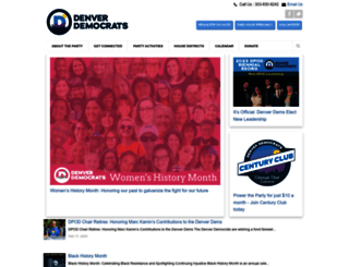 denverdemocrats.org screenshot