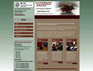 denverfloraldesignschool.com screenshot