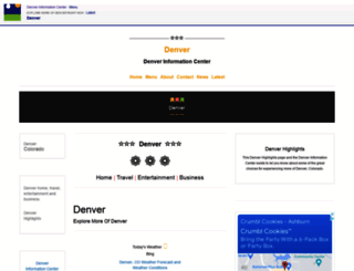 denverinformationcenter.com screenshot