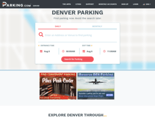 denverparking.spplus.com screenshot