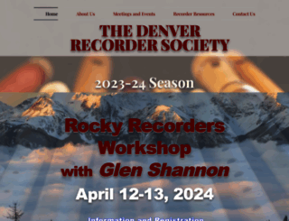 denverrecordersociety.org screenshot