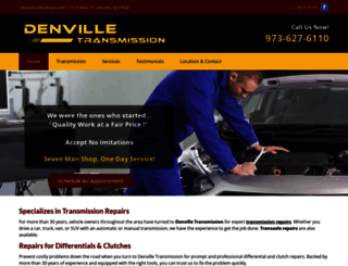 denvilletransmissionservice.com screenshot