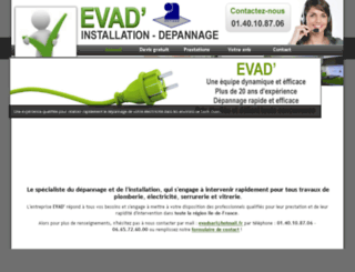 depannage-paris-evad.fr screenshot