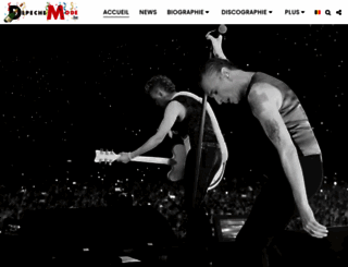 depechemode.be screenshot