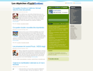 depeches.ameriquebec.net screenshot