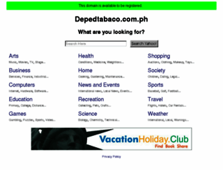 depedtabaco.com.ph screenshot