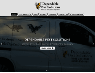 dependablepestsolutions.com screenshot