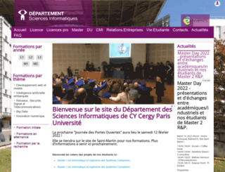 depinfo.u-cergy.fr screenshot