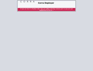 deploy.corra.com screenshot