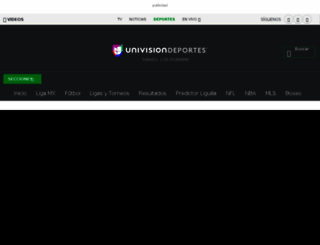 deportes.univision.com screenshot