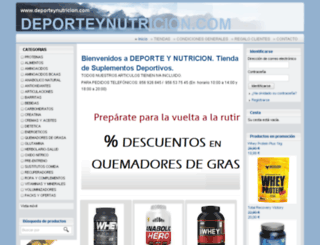 deporteynutricion.com screenshot