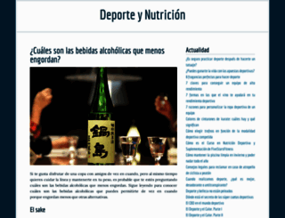 deporteynutricion.net screenshot