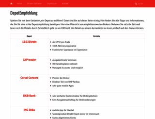 depotempfehlung.com screenshot