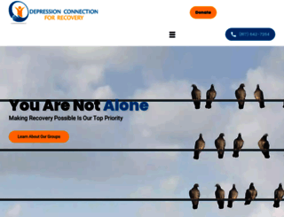 depressionconnection.org screenshot