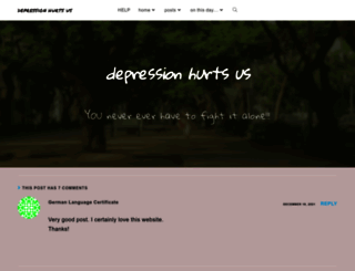 depressionhurts.us screenshot