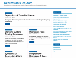 depressionisreal.com screenshot