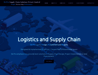 deprosupplychain.com screenshot