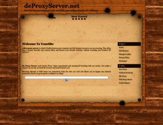 deproxyserver.net screenshot