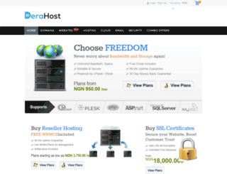 derahost.com screenshot