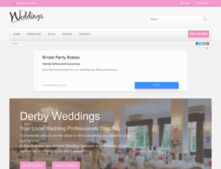 derby-weddings.co.uk screenshot