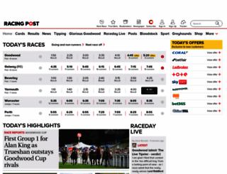 derby.racingpost.com screenshot