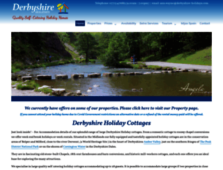 derbyshire-holidays.com screenshot