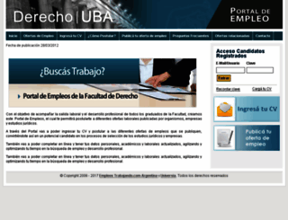 derechouba.trabajando.com.ar screenshot