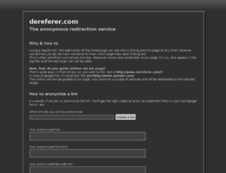 dereferer.com screenshot