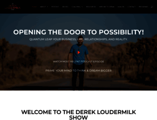 derekloudermilk.com screenshot