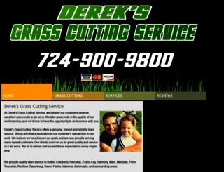dereksgrasscuttingservice.com screenshot