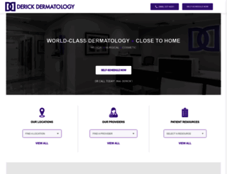 derickdermatology.com screenshot