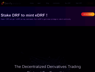 derify.finance screenshot