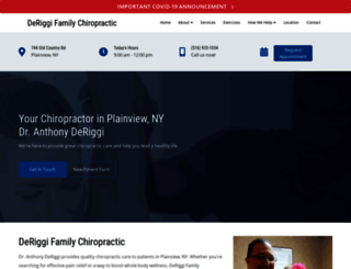 deriggifamilychiropractic.com screenshot