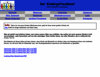 derkindergottesdienst.de screenshot