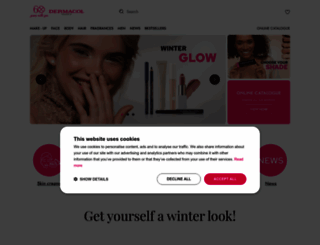 dermacol-cosmetics.co.uk screenshot