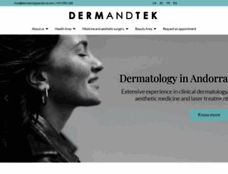 dermatologiaandorra.com screenshot