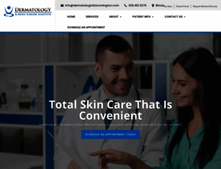 dermatologistbloomington.com screenshot